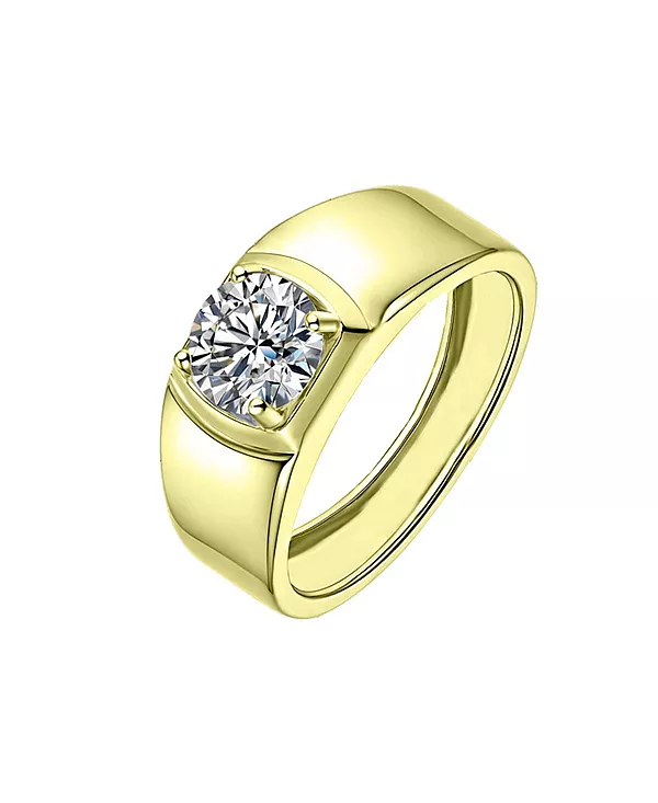 Мужское кольцо с прозрачным кубическим цирконием, регулируемое, изящное Rachel Glauber, gold
Мужское кольцо с прозрачным кубическим цирконием, регулируемое, изящное Rachel Glauber, gold