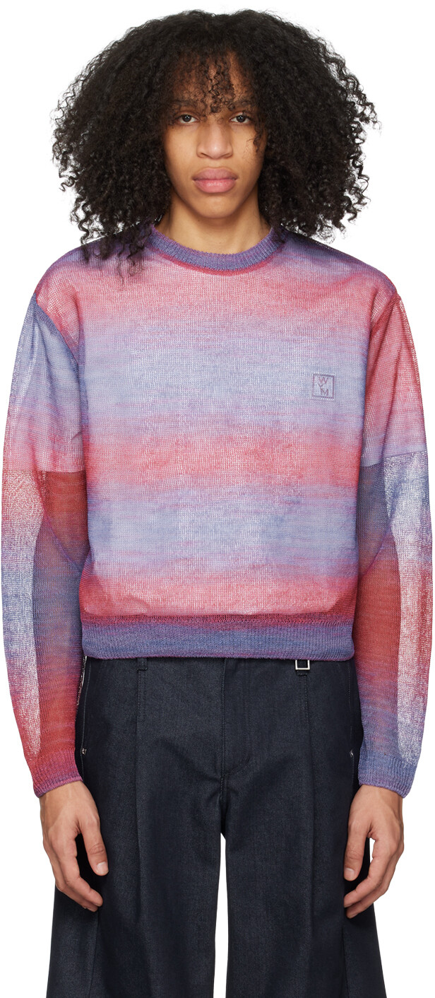 Фиолетовый свитер с градиентными полосками WOOYOUNGMI
Фиолетовый свитер с градиентными полосками WOOYOUNGMI