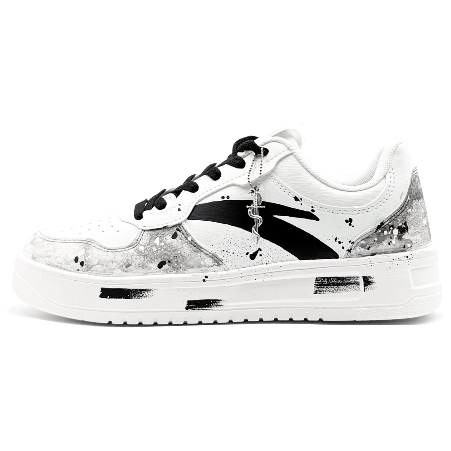 ANTA Низкие, износостойкие, противоскользящие кроссовки для скейтбординга, мужские, черно-белые
ANTA Низкие, износостойкие, противоскользящие кроссовки для скейтбординга, мужские, черно-белые