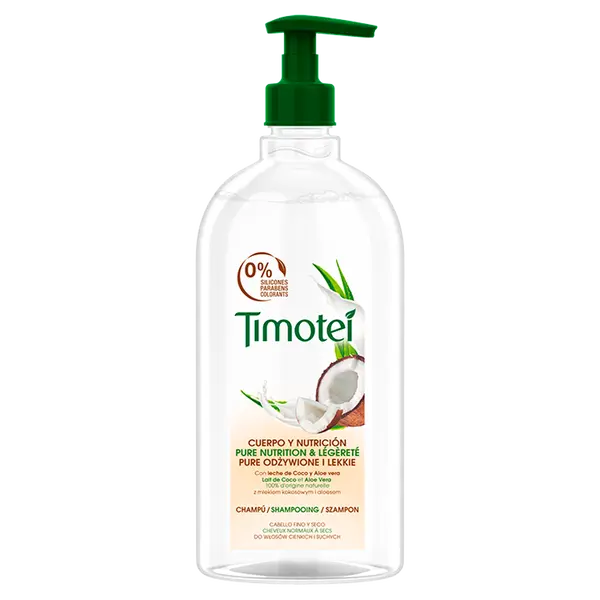 Питательный шампунь для тонких и сухих волос, 750 мл Timotei Pure
Питательный шампунь для тонких и сухих волос, 750 мл Timotei Pure