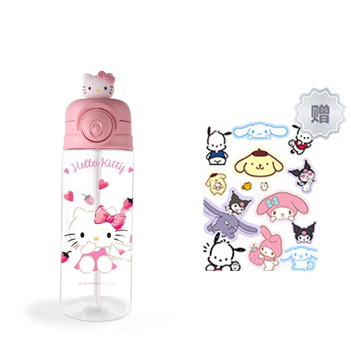 Пластиковые стаканы для воды Sanrio, Hello Kitty + Stickers
Пластиковые стаканы для воды Sanrio, Hello Kitty + Stickers