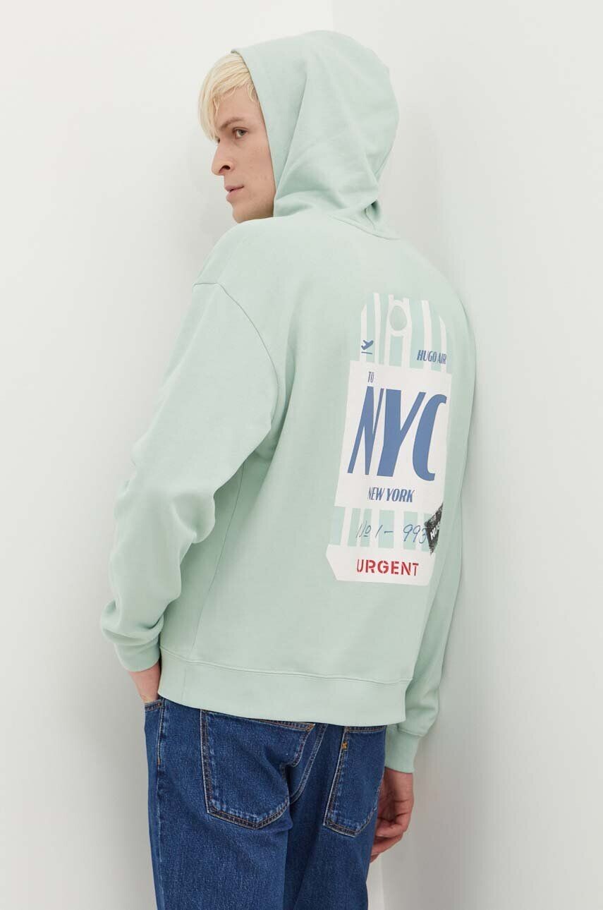 Толстовка HUGO из хлопка, зеленый
Толстовка HUGO из хлопка, зеленый