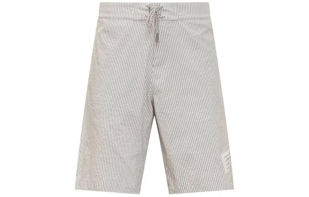 Полосатые шорты со шнурком THOM BROWNE, серо-белый
Полосатые шорты со шнурком THOM BROWNE, серо-белый