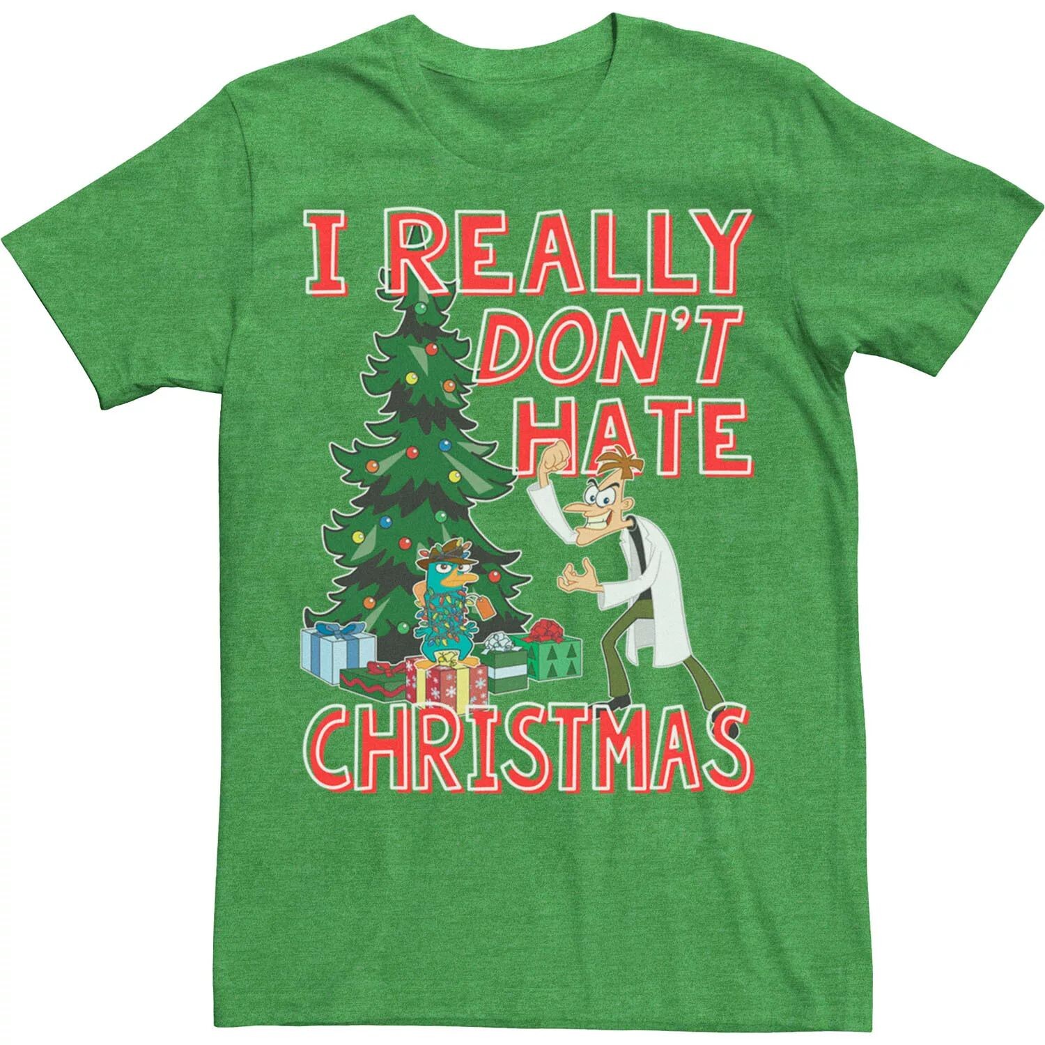 Мужская футболка Disney Phineas And Ferb DOOF с рождественским рисунком Licensed Character
Мужская футболка Disney Phineas And Ferb DOOF с рождественским рисунком Licensed Character