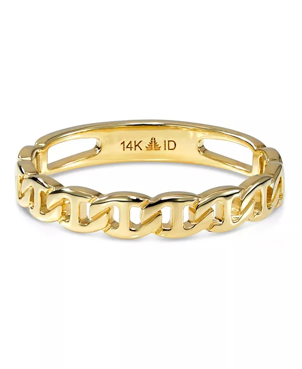 Кольцо «Якорь» из 14-каратного золота, размер 7, вес около 2,1 грамма Devata, gold