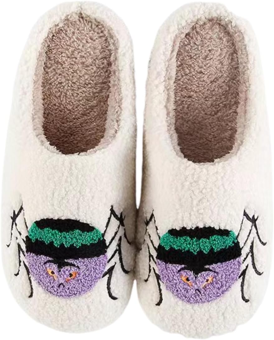 Тапочки с тыквами на Хэллоуин для женщин и мужчин, уютные плюшевые тапочки с эффектом памяти для дома для пары Poispois, белый
Тапочки с тыквами на Хэллоуин для женщин и мужчин, уютные плюшевые тапочки с эффектом памяти для дома для пары Poispois, белый
