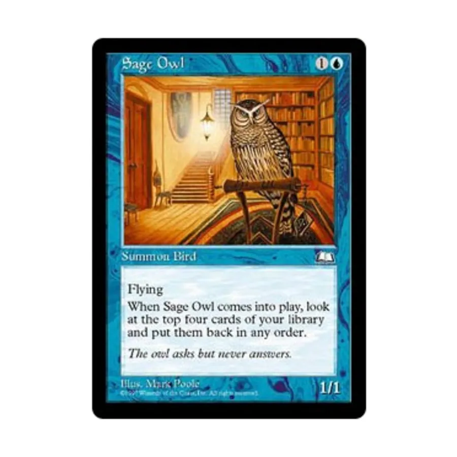 CCG Мудрая сова (С), MTG - Weatherlight
CCG Мудрая сова (С), MTG - Weatherlight