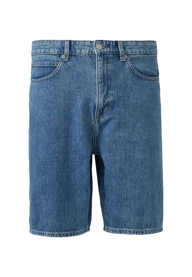 Шорты-Бермуды из денима с пятью карманами Qs, синий
Шорты-Бермуды из денима с пятью карманами Qs, синий