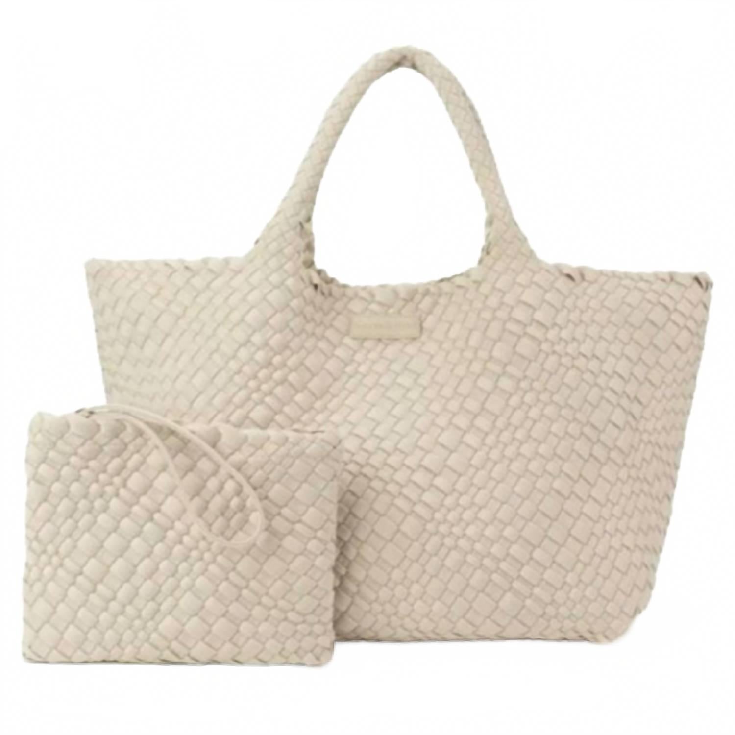 Женская объемная плетеная сумка-тоут цвета кости Parker And Hyde, Bone
Женская объемная плетеная сумка-тоут цвета кости Parker And Hyde, Bone