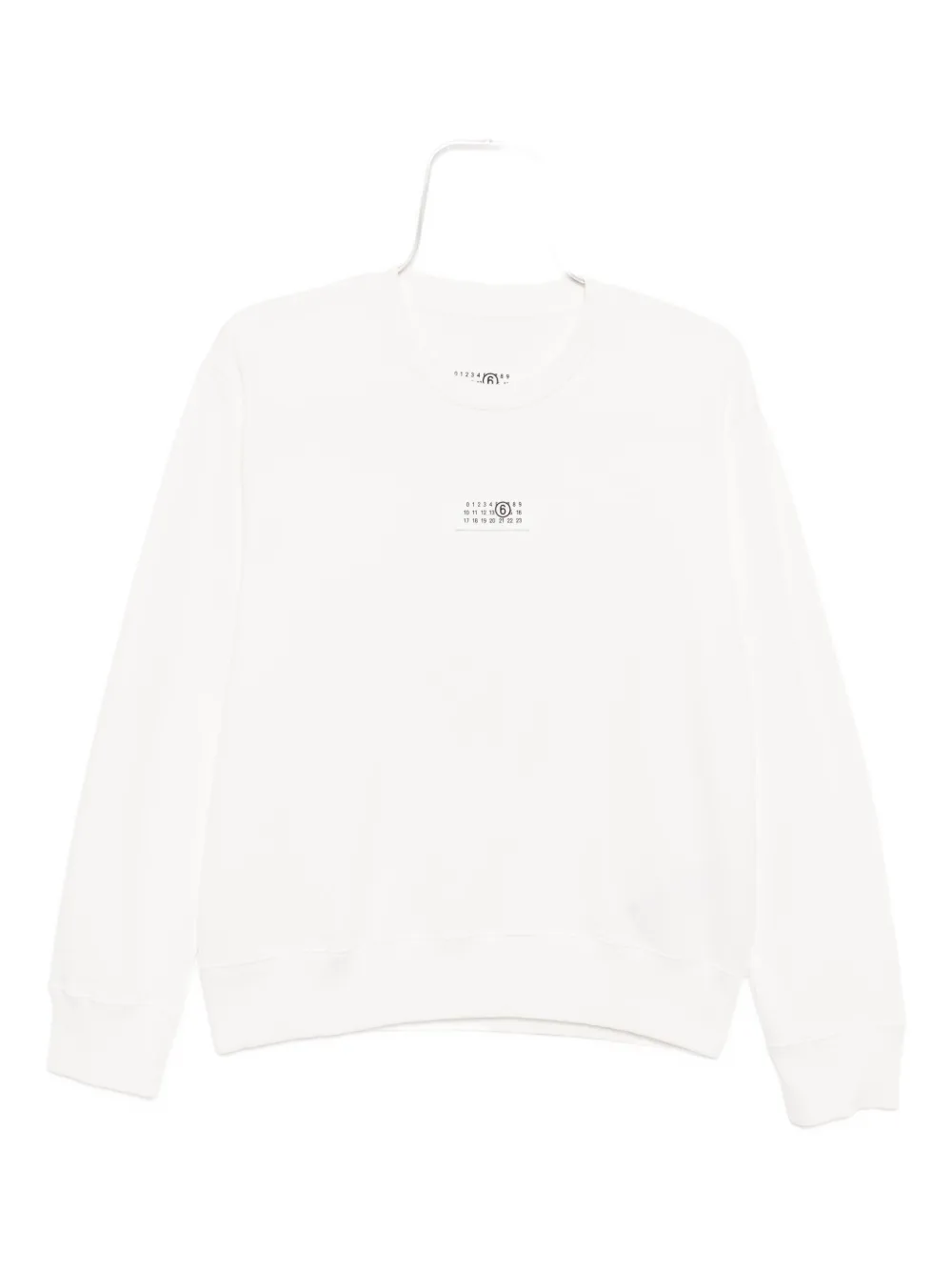 Толстовка с нашивкой-логотипом MM6 Maison Margiela, белый 
Толстовка с нашивкой-логотипом MM6 Maison Margiela, белый