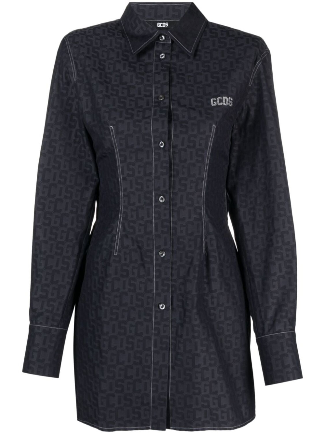 Gcds платье-рубашка с монограммой и логотипом, синий
Gcds платье-рубашка с монограммой и логотипом, синий