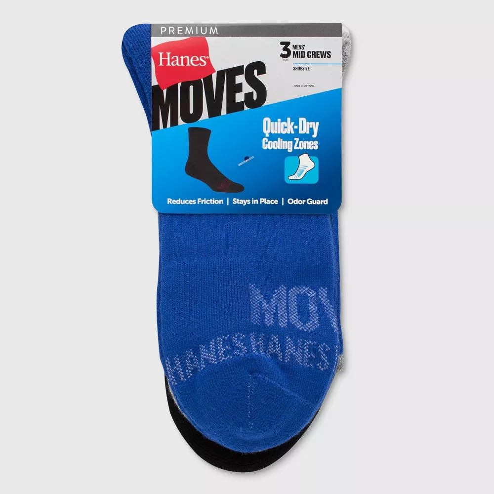Носки Hanes Moves Premium для мужчин с дышащей сеткой средней длины, 3 пары Hanes Premium, цвет Assorted Colors
Носки Hanes Moves Premium для мужчин с дышащей сеткой средней длины, 3 пары Hanes Premium, цвет Assorted Colors