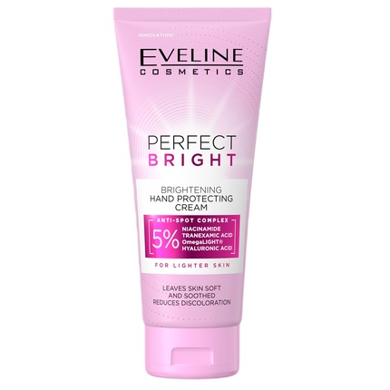 Perfect Bright Защитный крем для рук Осветляющий 100мл Eveline
Perfect Bright Защитный крем для рук Осветляющий 100мл Eveline