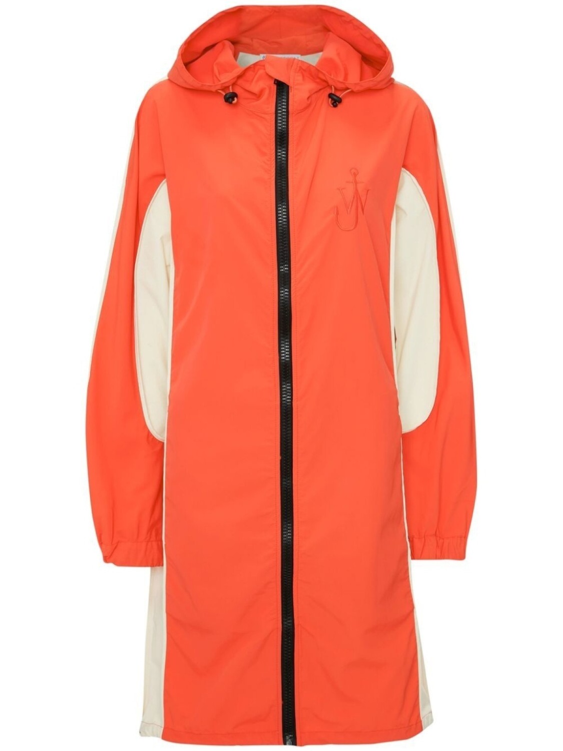 Парка в стиле колор-блок с вышитым логотипом JW Anderson, красный 
Парка в стиле колор-блок с вышитым логотипом JW Anderson, красный