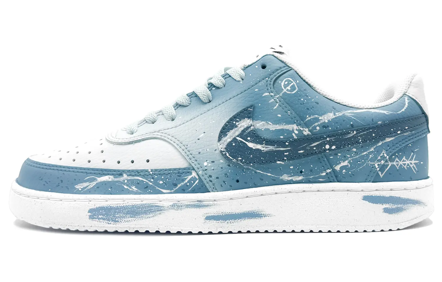 Nike Кроссовки Court Vision 1 для скейтбординга, износостойкие, низкие, мужские, сине-белые 
Nike Кроссовки Court Vision 1 для скейтбординга, износостойкие, низкие, мужские, сине-белые