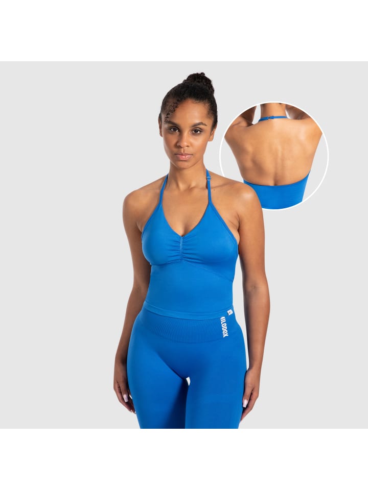 SMILODOX Укороченный топ Malena синего цвета
SMILODOX Укороченный топ Malena синего цвета