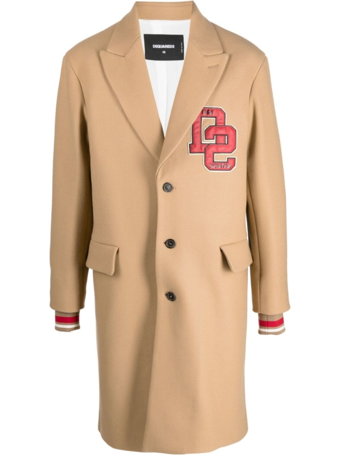 DSQUARED2 пальто с нашивкой, нейтральный цвет
DSQUARED2 пальто с нашивкой, нейтральный цвет