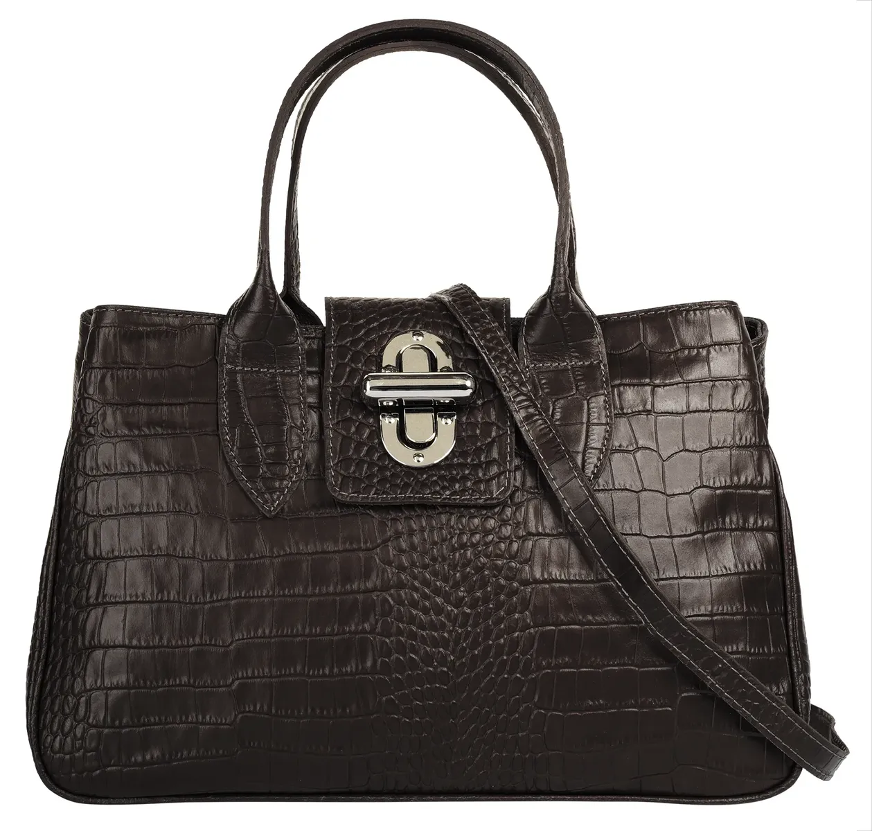 Сумка с ручкой Cluty, натуральная кожа, производство Италия, коричневый
Сумка с ручкой Cluty, натуральная кожа, производство Италия, коричневый