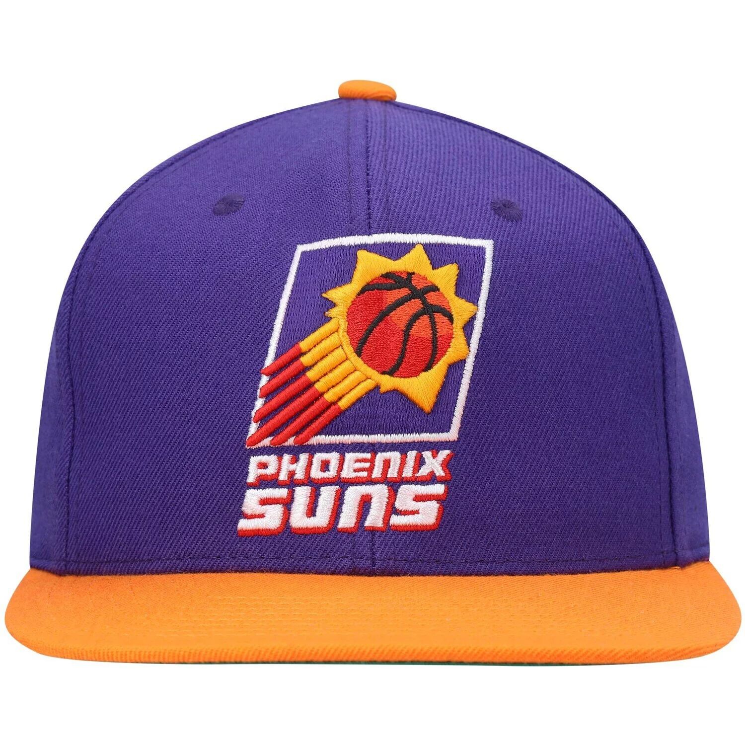 Мужская двухцветная кепка Snapback 2.0 Mitchell & Ness фиолетового/оранжевого цвета Phoenix Suns Hardwood Classics Team
Мужская двухцветная кепка Snapback 2.0 Mitchell & Ness фиолетового/оранжевого цвета Phoenix Suns Hardwood Classics Team