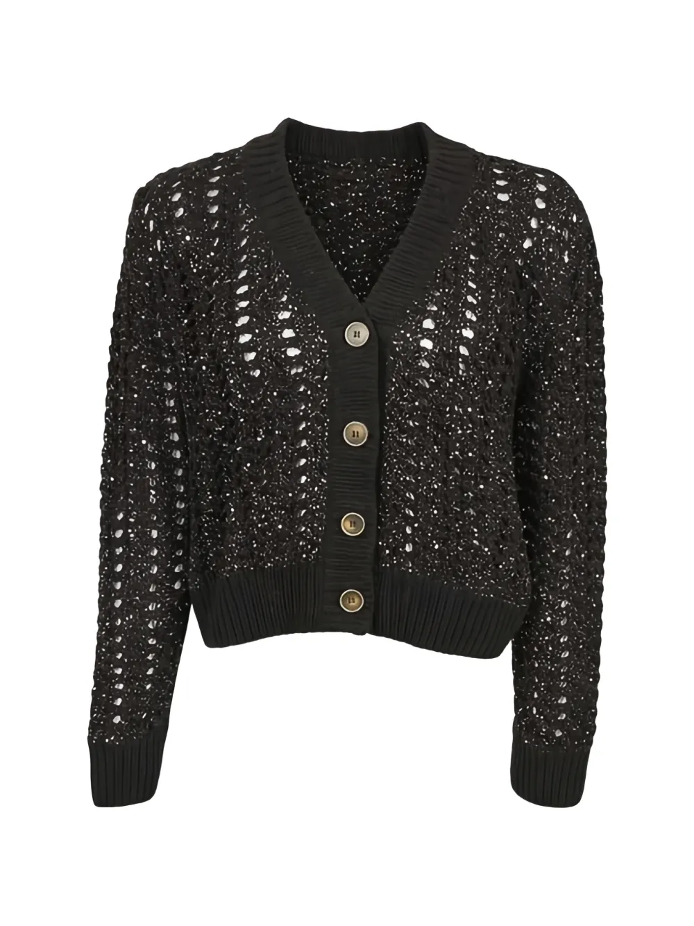 Кардиган на пуговицах с V-образным вырезом D.Exterior, коричневый
Кардиган на пуговицах с V-образным вырезом D.Exterior, коричневый