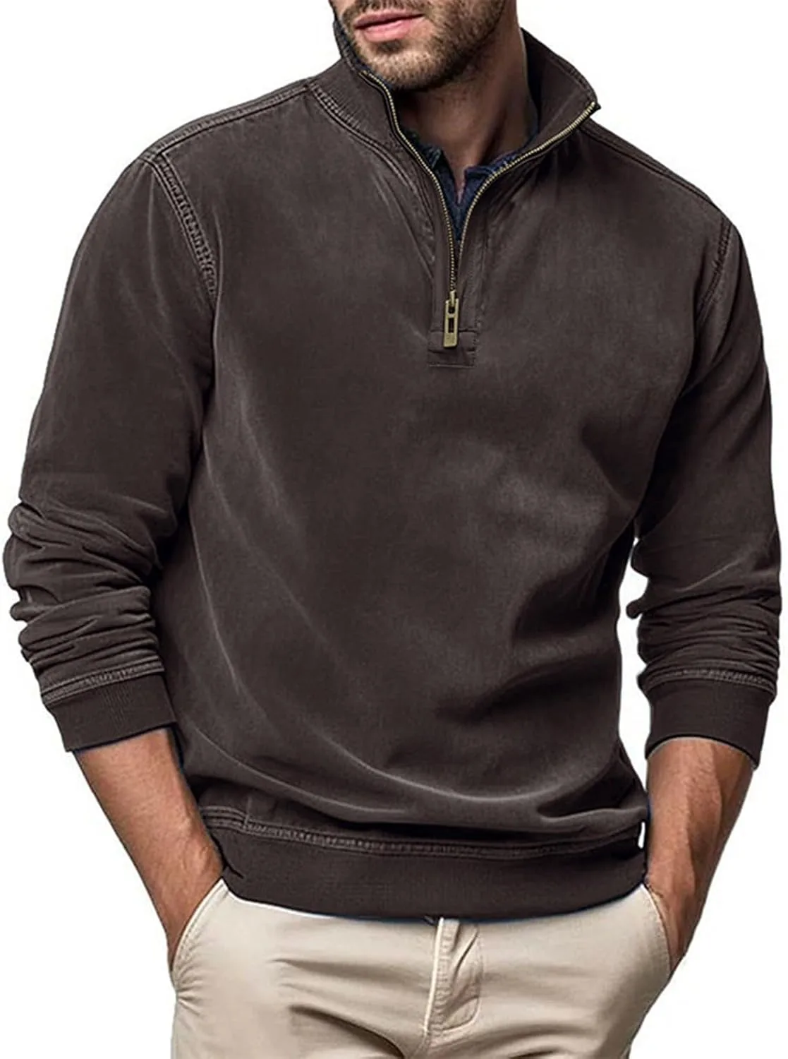 Толстовка с молнией на четверть Vintage, Suede Fleece, осень-зима
Толстовка с молнией на четверть Vintage, Suede Fleece, осень-зима