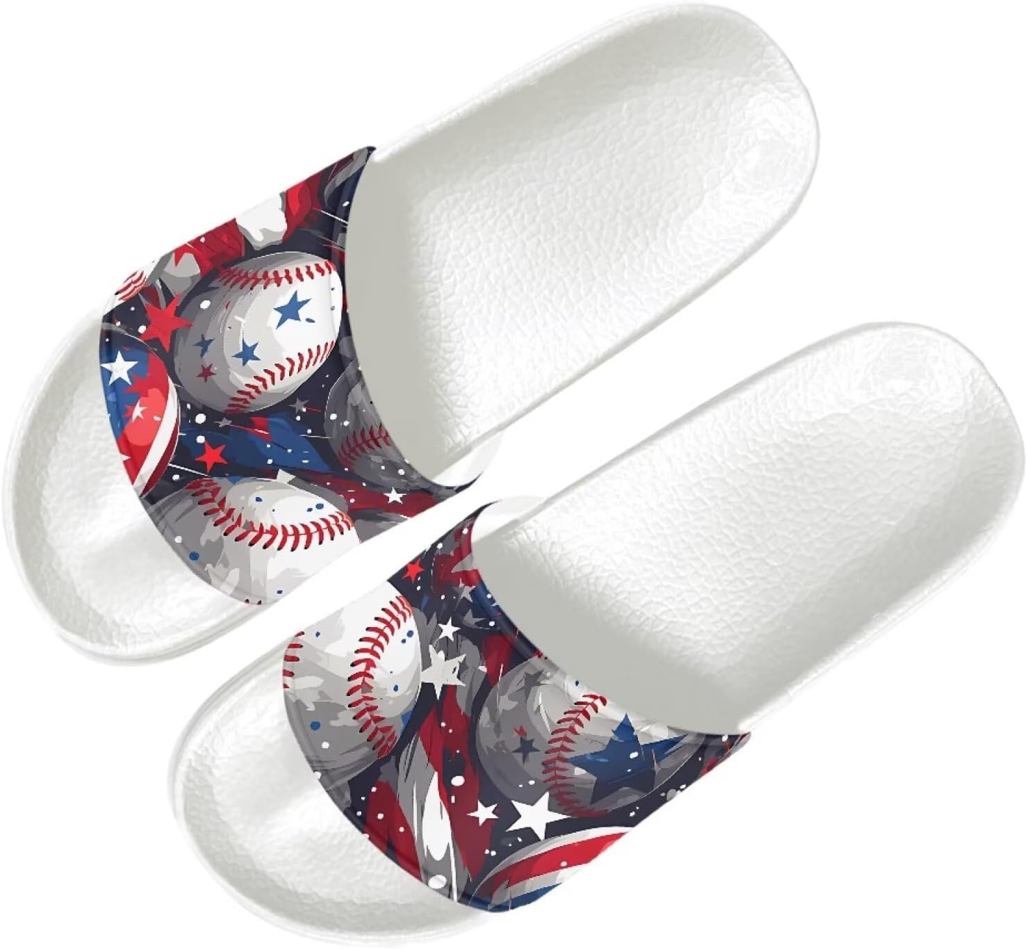 Летние тапочки Quxjehoe для мужчин, нескользящие, для ванной и душа, домашние, для улицы, сада и пляжа, размеры US 6-13.5, American Flag Baseball
Летние тапочки Quxjehoe для мужчин, нескользящие, для ванной и душа, домашние, для улицы, сада и пляжа, размеры US 6-13.5, American Flag Baseball