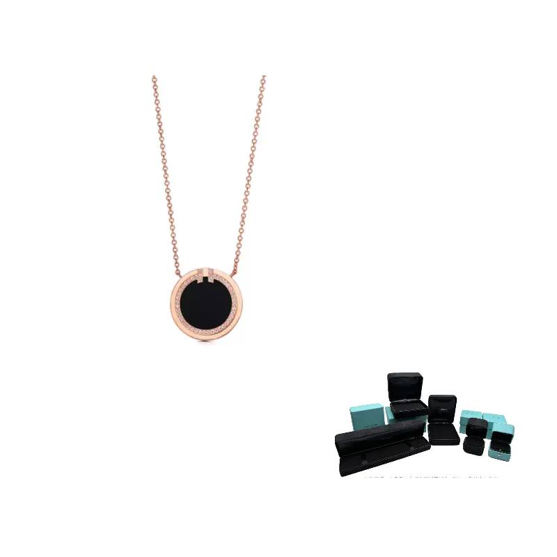 TIFFANY & CO. T 18K Rose Gold Necklaces Women's
TIFFANY & CO. T 18K Rose Gold Necklaces Women's