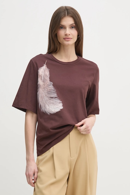 Хлопковая футболка Sisley, коричневый
Хлопковая футболка Sisley, коричневый