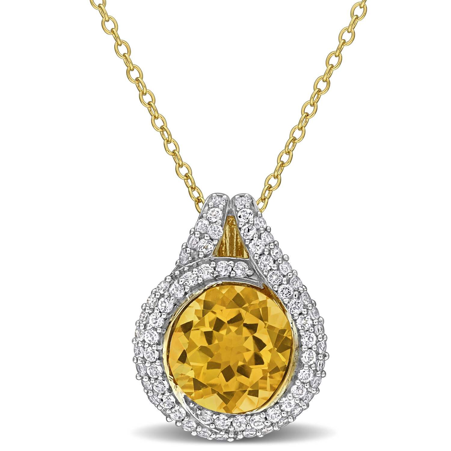 Подвеска Mimi & Max с 4-каратным зеленым празиолитом и белым топазом в форме гало на цепочке из стерлингового серебра - 17 дюймов Mimi & Max, желтый
Подвеска Mimi & Max с 4-каратным зеленым празиолитом и белым топазом в форме гало на цепочке из стерлингового серебра - 17 дюймов Mimi & Max, желтый