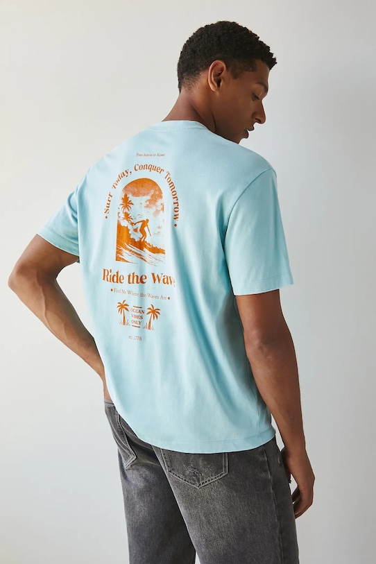 Хлопковая футболка Medicine, бирюзовый
Хлопковая футболка Medicine, бирюзовый