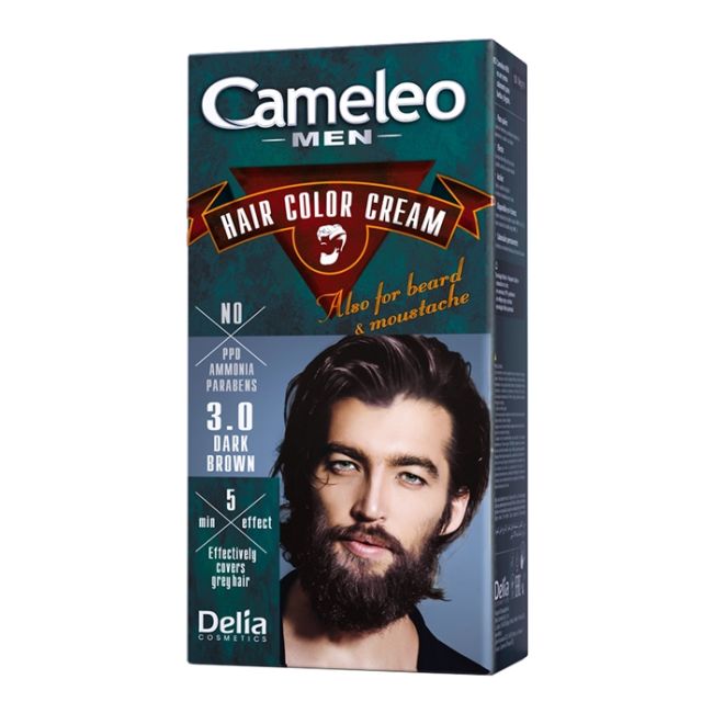 Художественная краска для волос, бороды, усов и бакенбард Cameleo, цвет 3.0 dark brown
Художественная краска для волос, бороды, усов и бакенбард Cameleo, цвет 3.0 dark brown