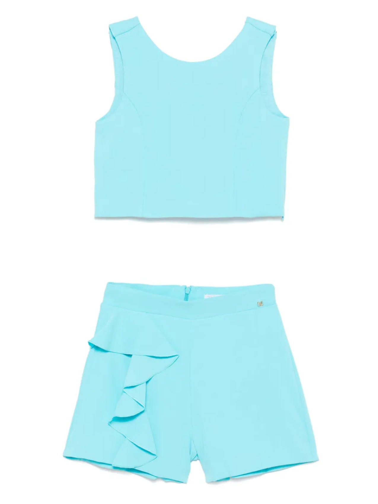 Комплект из топа и шорт Abel & Lula с оборками, синий
Комплект из топа и шорт Abel & Lula с оборками, синий