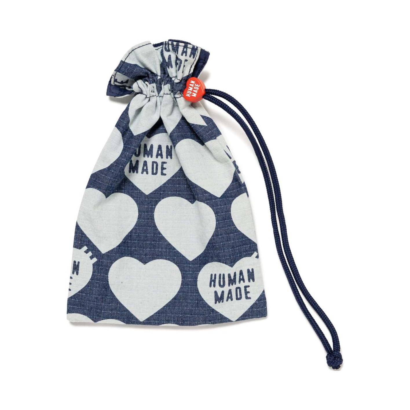HUMAN MADE Хлопковая сумка на шнурке для хранения Trumpets унисекс морской синий, Marine Blue 
HUMAN MADE Хлопковая сумка на шнурке для хранения Trumpets унисекс морской синий, Marine Blue