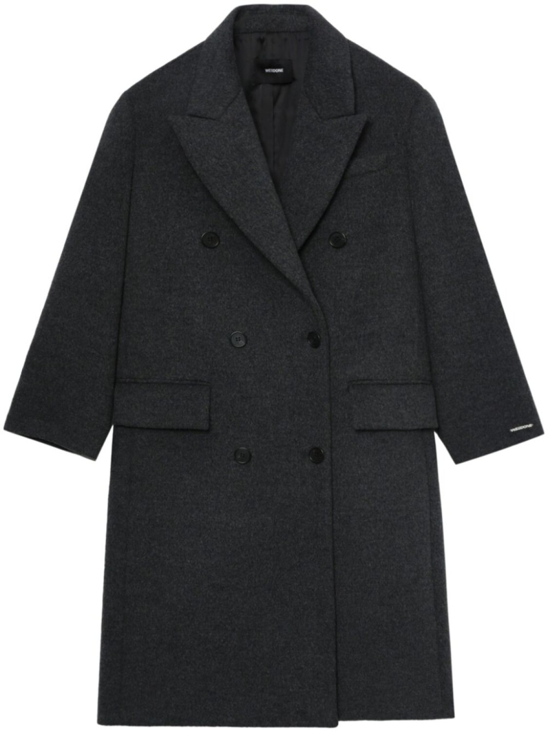 Двубортное пальто We11done, серый
Двубортное пальто We11done, серый