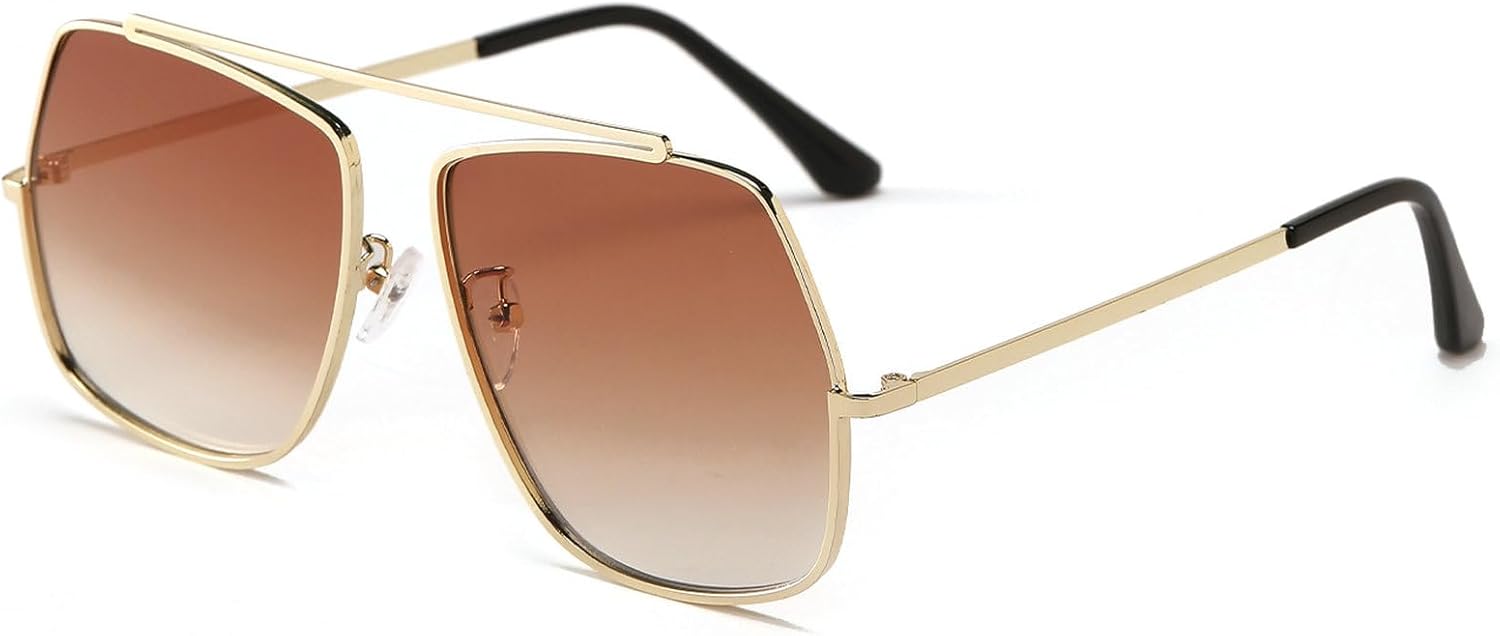 Популярные модные женские солнцезащитные очки-пилот с двойной перемычкой, ретро-очки с квадратным щитком и градиентной защитой от УФ-излучения UV400, мужские солнцезащитные очки в стиле панк mincl, C2
Популярные модные женские солнцезащитные очки-пилот с двойной перемычкой, ретро-очки с квадратным щитком и градиентной защитой от УФ-излучения UV400, мужские солнцезащитные очки в стиле панк mincl, C2