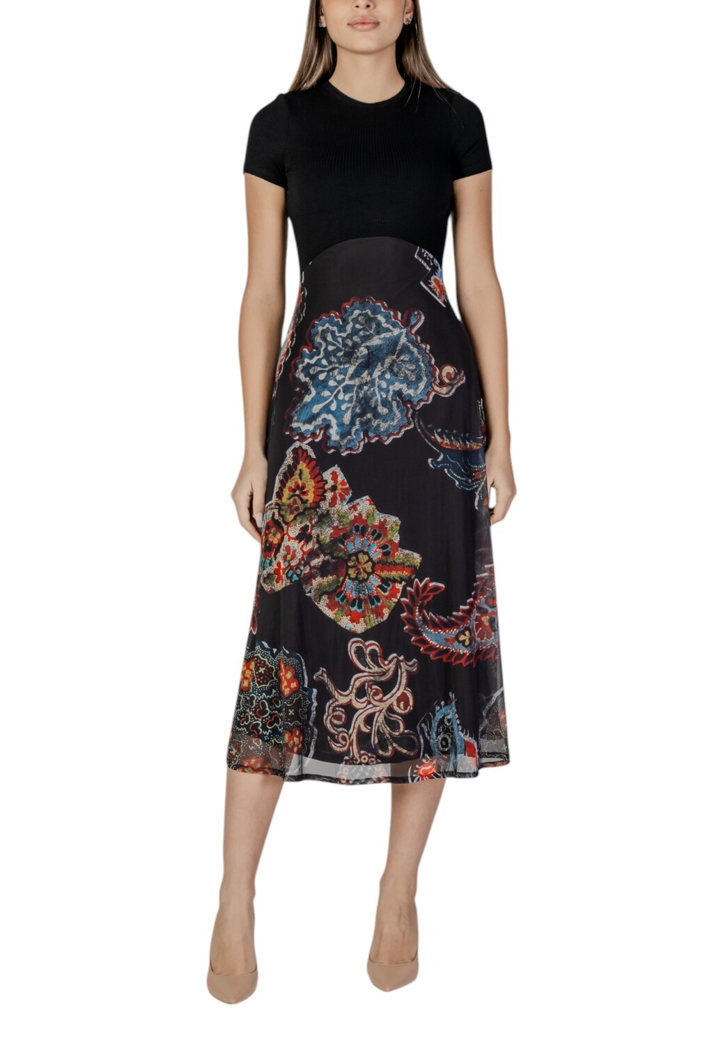 Платье Desigual с орнаментом, черный
Платье Desigual с орнаментом, черный