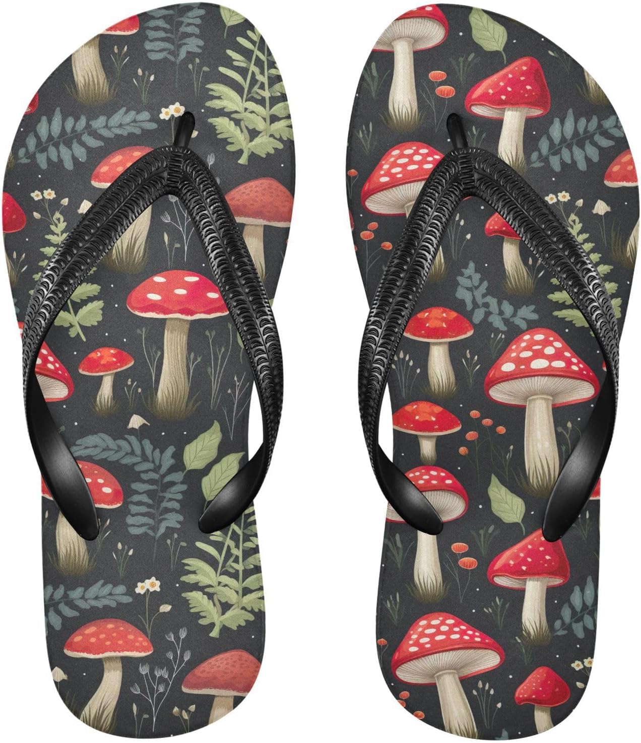 Женские и мужские шлепанцы SPRIPORT с красными грибными листьями, удобные повседневные вьетнамки с амортизирующей подошвой и противоскользящей резиновой подошвой, для ванной, душа, летних прогулок и пляжа
Женские и мужские шлепанцы SPRIPORT с красными грибными листьями, удобные повседневные вьетнамки с амортизирующей подошвой и противоскользящей резиновой подошвой, для ванной, душа, летних прогулок и пляжа