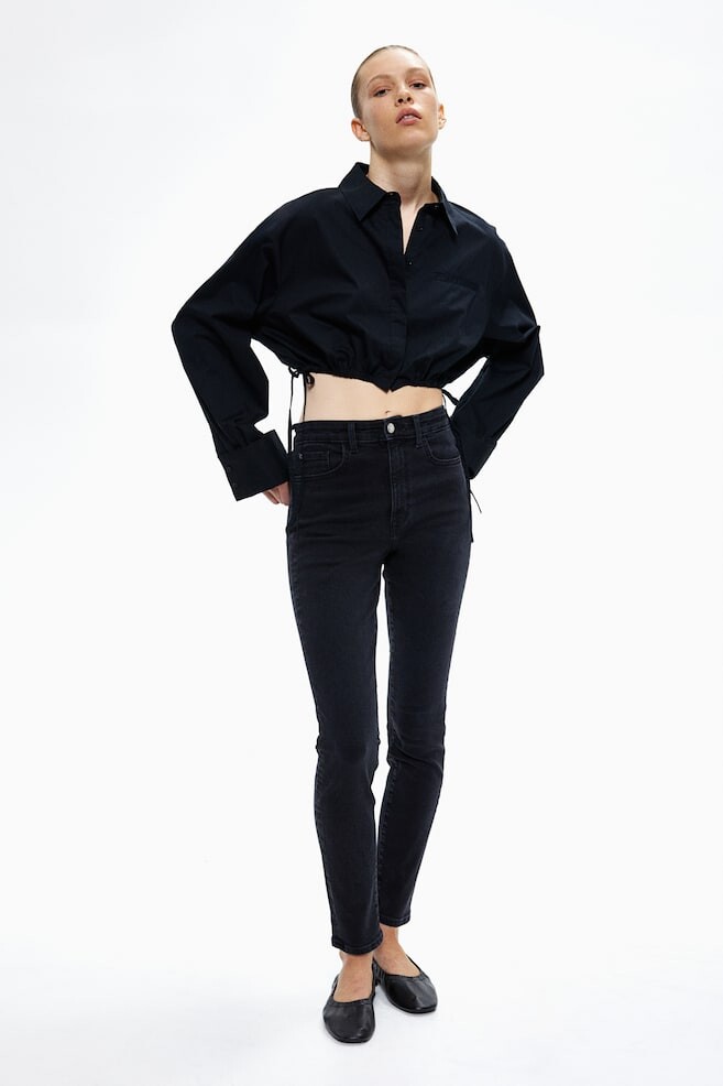 Джинсы скинни с ультравысокой лодыжкой True to you H&M, черный
Джинсы скинни с ультравысокой лодыжкой True to you H&M, черный