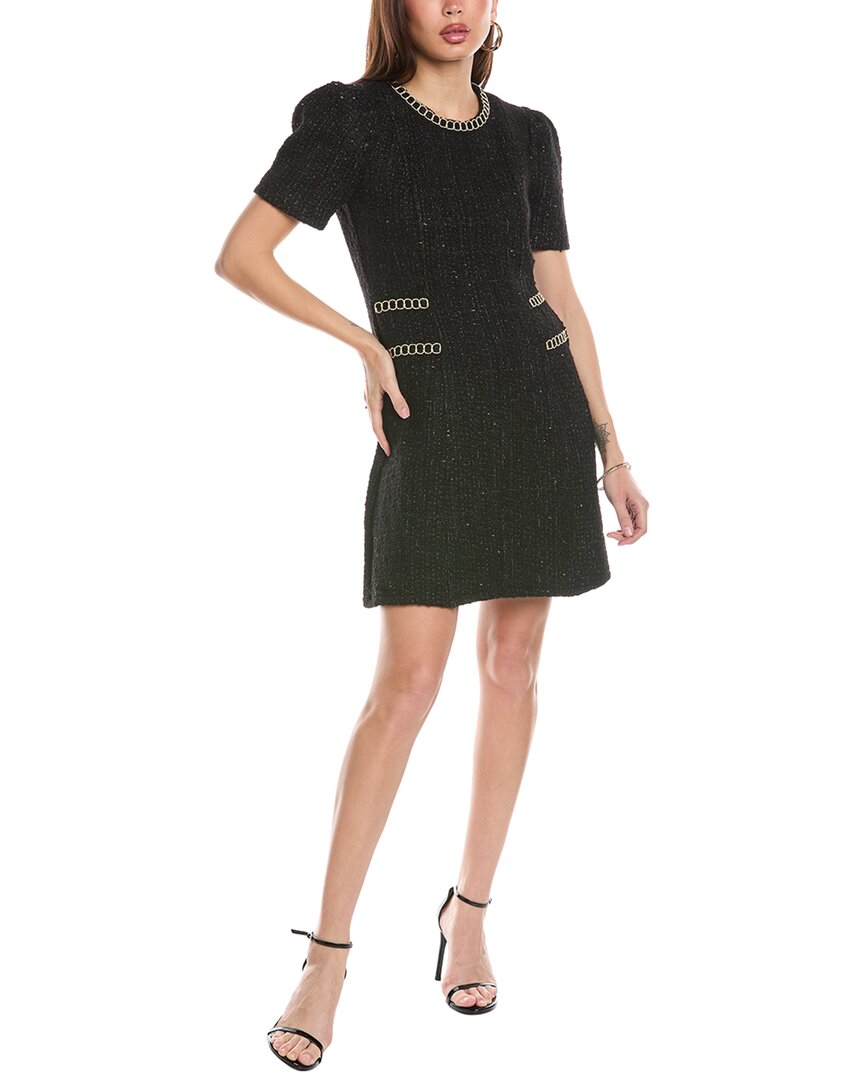 Flora Bea NYC Мини-платье из твида с шерстяной смесью, черный
Flora Bea NYC Мини-платье из твида с шерстяной смесью, черный