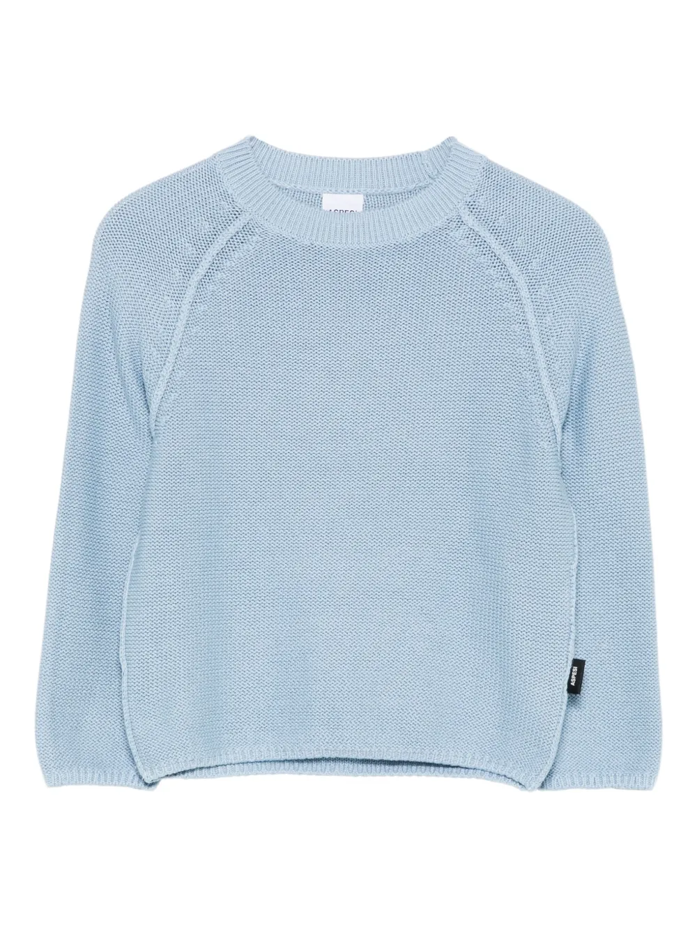 Хлопковый свитер с рукавами реглан Aspesi Kids, синий
Хлопковый свитер с рукавами реглан Aspesi Kids, синий