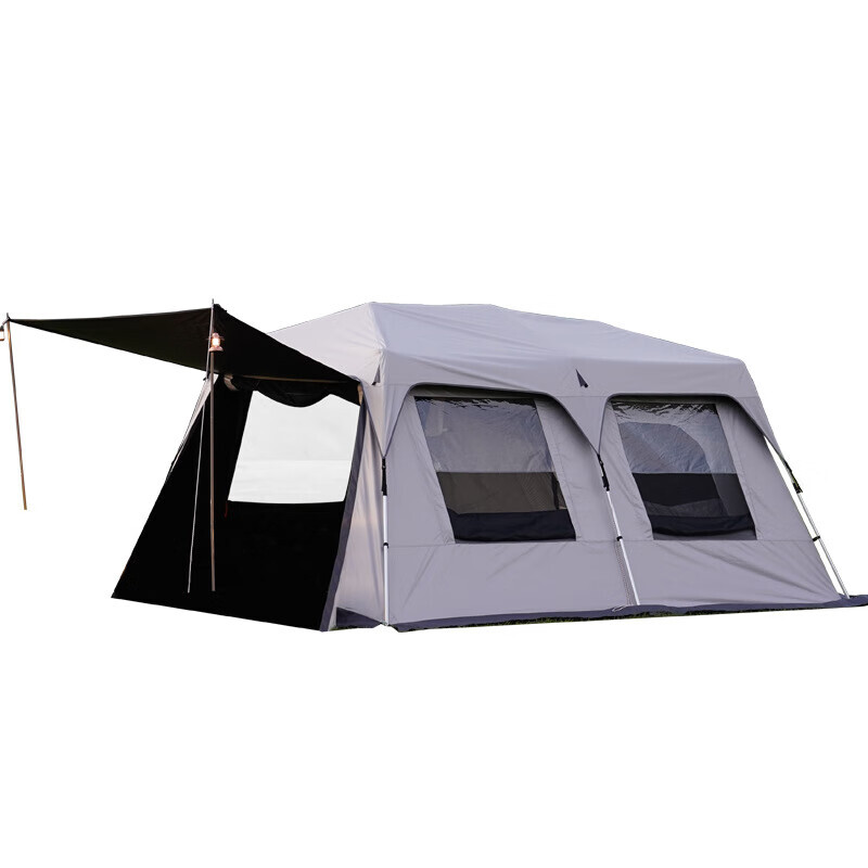 Yjhome уличная палатка для кемпинга, вилла, большая палатка белого цвета, роскошная вилла на 8-12 человек, стандартная (включая внешнюю палатку)