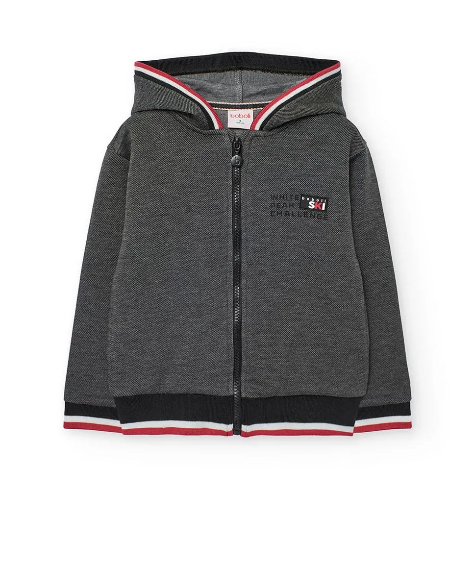 Детское худи из флиса с капюшоном и боковыми карманами Boboli, серый
Детское худи из флиса с капюшоном и боковыми карманами Boboli, серый