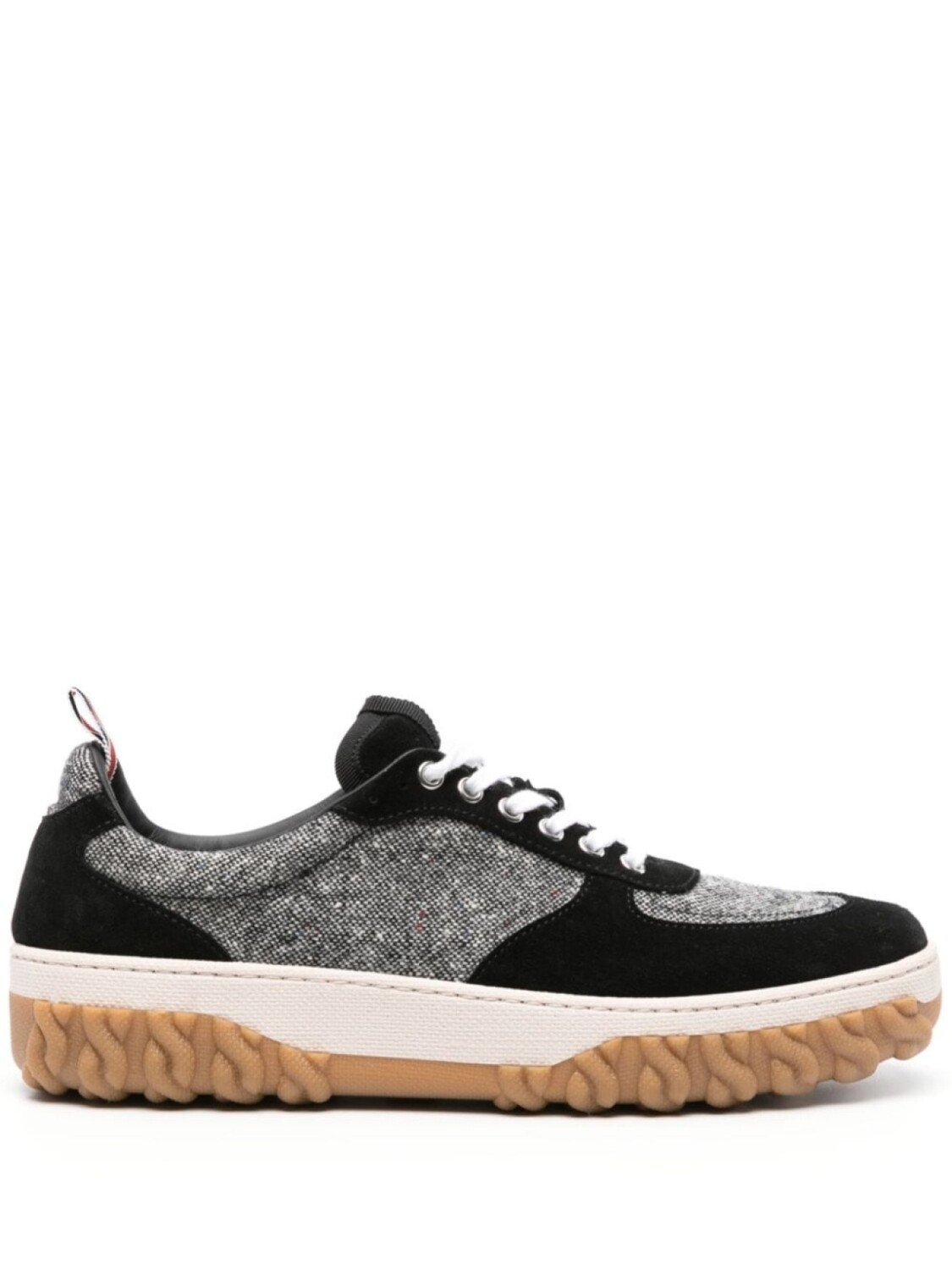 Thom Browne твидовые кроссовки Letterman, черный
Thom Browne твидовые кроссовки Letterman, черный