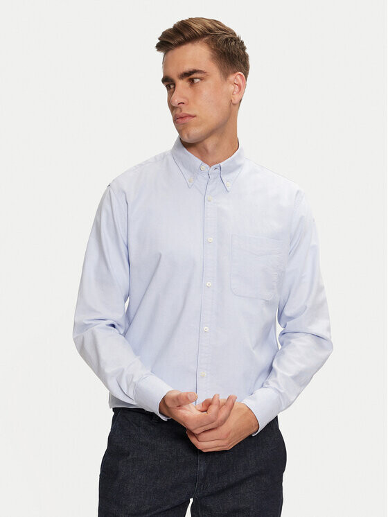 Рубашка стандартного кроя United Colors Of Benetton, голубой
Рубашка стандартного кроя United Colors Of Benetton, голубой