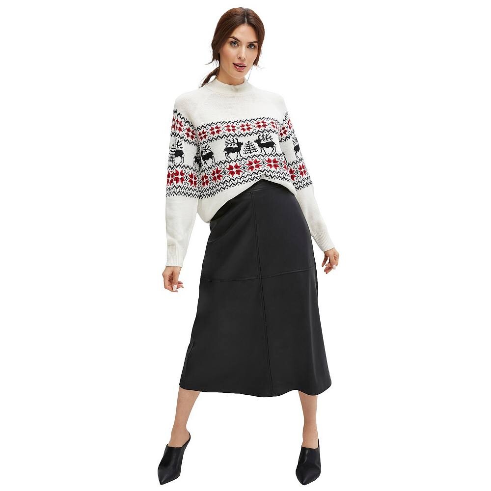 Ellos Женская юбка-миди трапециевидного силуэта больших размеров из искусственной кожи, черный
Ellos Женская юбка-миди трапециевидного силуэта больших размеров из искусственной кожи, черный