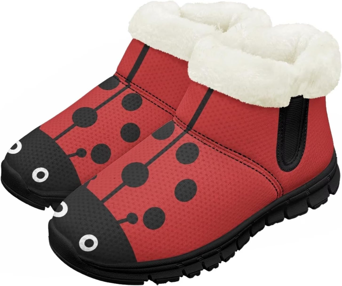 Зимние сапожки для девочек-детей, противоскользящие прогулочные кроссовки с меховой подкладкой, без шнурков, теплые короткие ботинки Pointodoor, Ladybug Print
Зимние сапожки для девочек-детей, противоскользящие прогулочные кроссовки с меховой подкладкой, без шнурков, теплые короткие ботинки Pointodoor, Ladybug Print