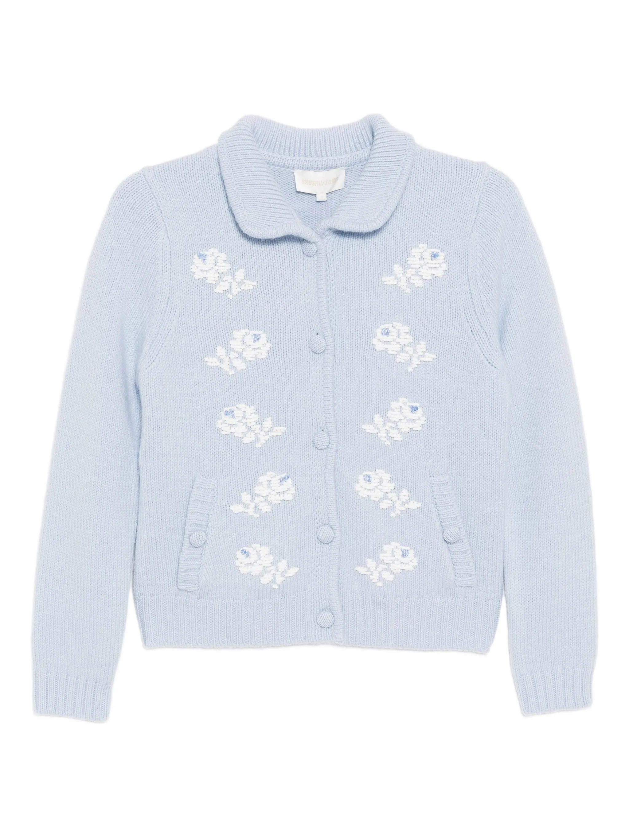 Кардиган с бусинами Shushu/Tong, синий
Кардиган с бусинами Shushu/Tong, синий