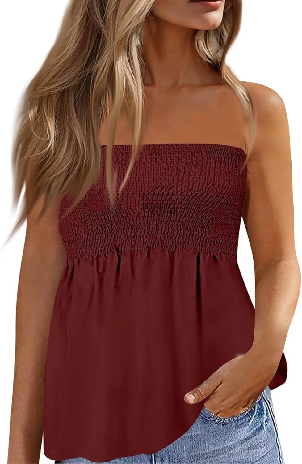 Женский топ-бюстье с цветочным принтом и оборками FlekmanArt
Женский топ-бюстье с цветочным принтом и оборками FlekmanArt