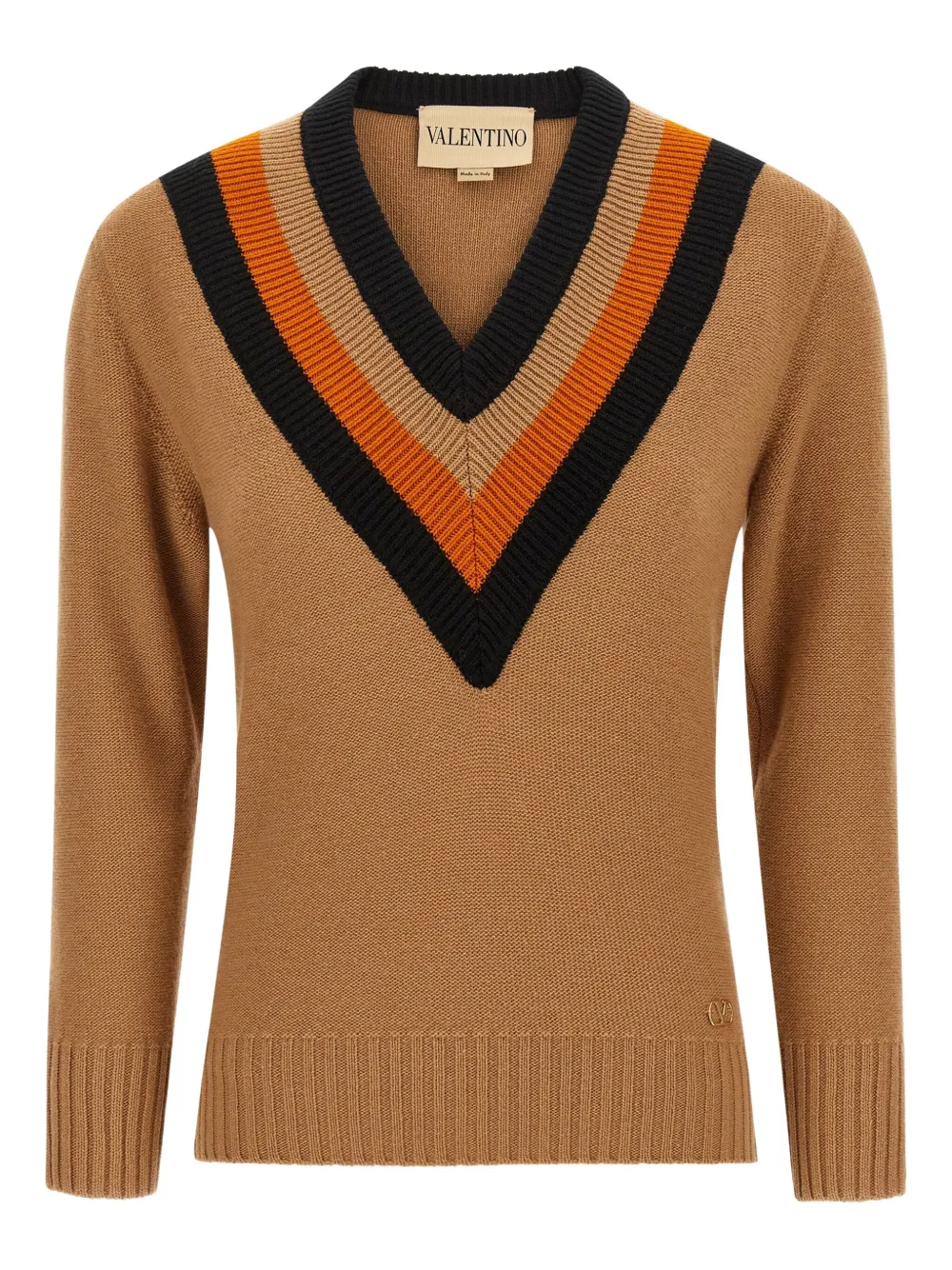 Шерстяной свитер с V-образным вырезом Valentino Garavani, коричневый
Шерстяной свитер с V-образным вырезом Valentino Garavani, коричневый