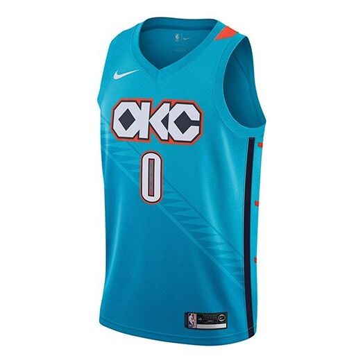 Майка Nike NBA Russell Westbrook City Edition (Oklahoma City Thunder) Swingman Jersey Blue, синий 
Майка Nike NBA Russell Westbrook City Edition (Oklahoma City Thunder) Swingman Jersey Blue, синий